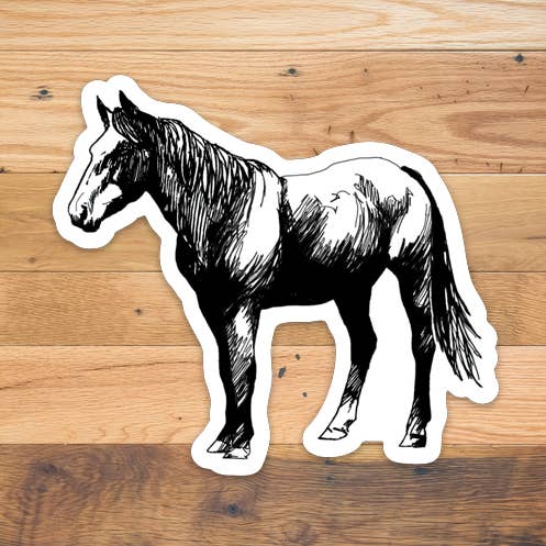 Horse Sticker for wholesale by Corvidae drawings & designs