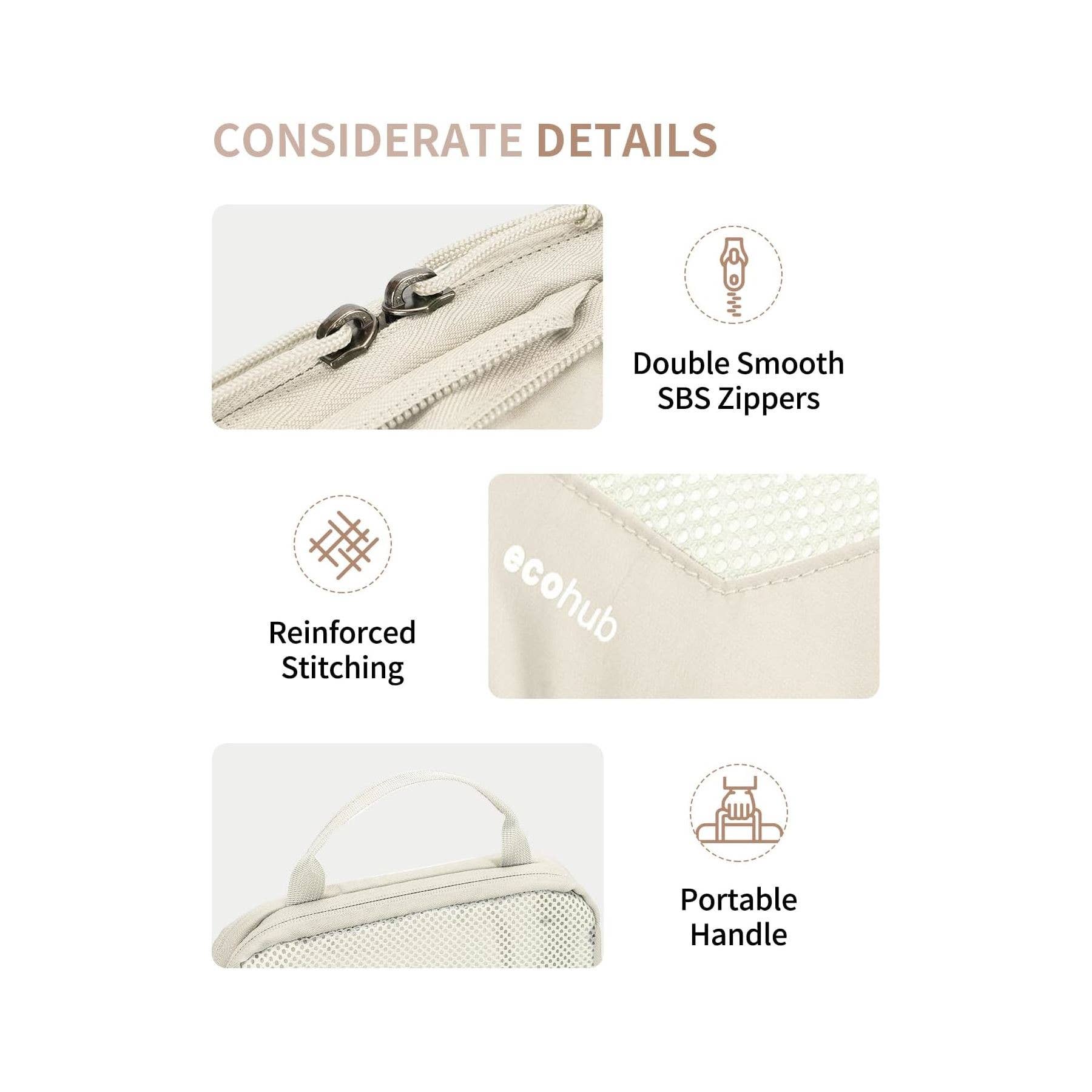 NARWEY INC - Wholesale Packing Cube - 4pcs Compression Packing Cubes, Suitcases Organiser Bag6