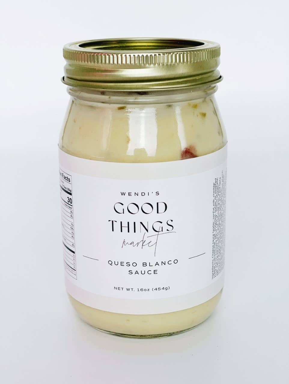 Wendi’s Good Things Market – wholesale Sauce – Queso Blanco1
