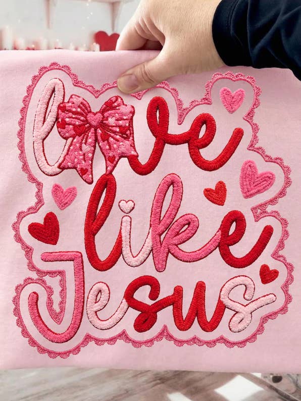 Älska som Jesus Sweatshirt för wholesale av Front Porch Boutique