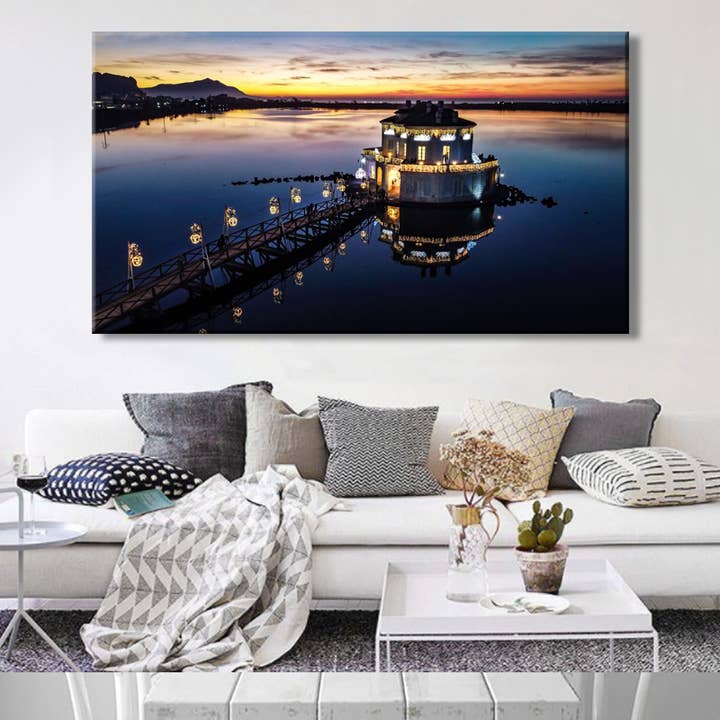 Author print canvas MADE IN ITALY Naples Panoramical ( for wholesale by Andrea Risi Fine Art Photography