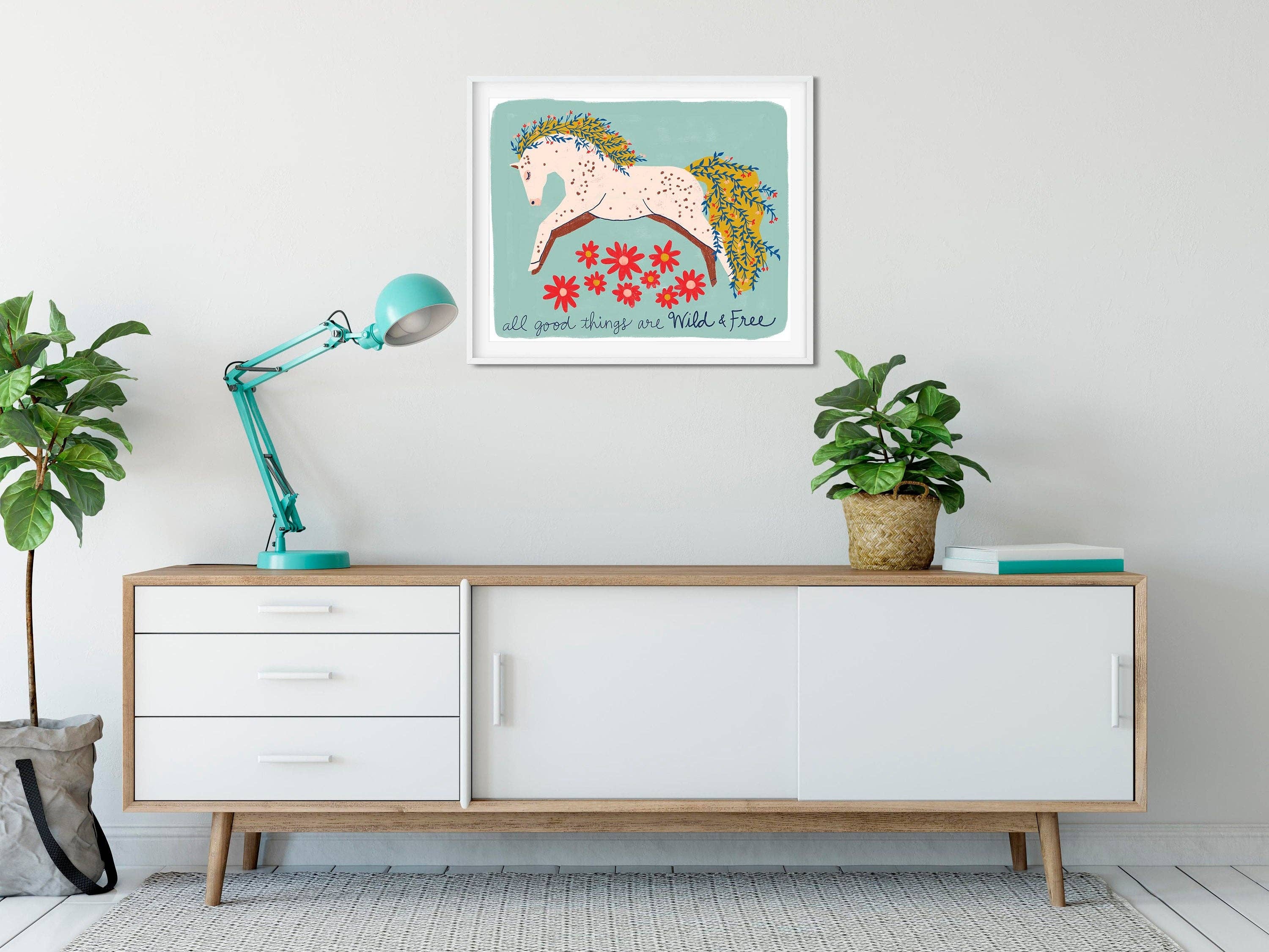 Dream Folk Studio - Wholesale Art Print - Wild & Free Horse - Art Print2