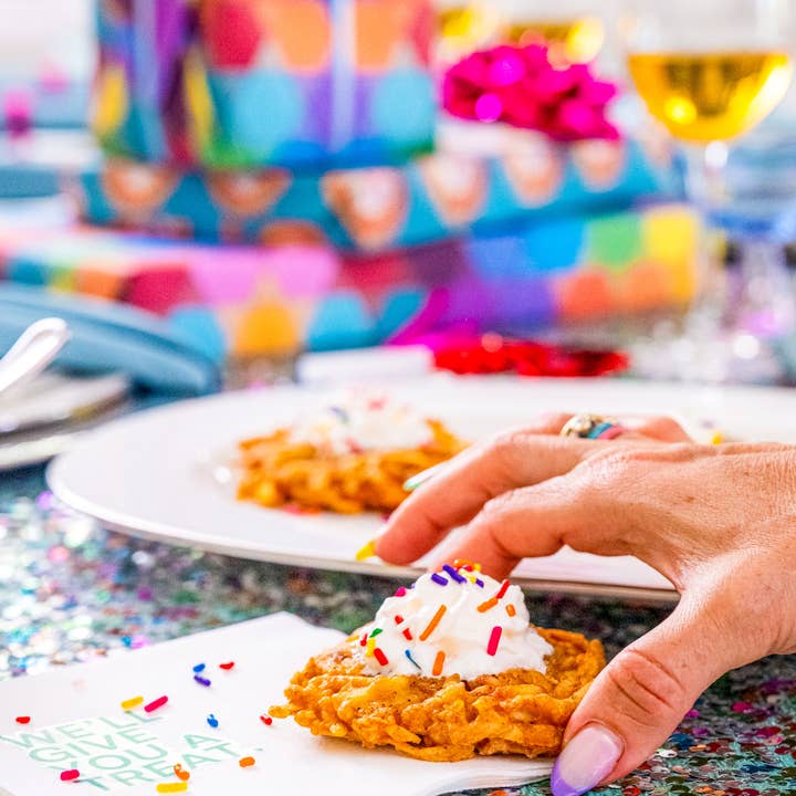 Love Light & Peace - Wholesale Wrapping Paper Roll - Hanukkah Wrapping Paper - Latkes with Sprinkles