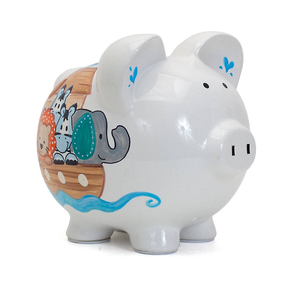Child To Cherish® - Wholesale Money/Piggy Bank - Kids & Baby - Noah's Ark Ceramic Piggy Bank