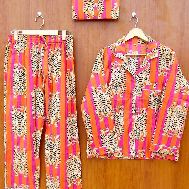 bhavnas boutique - Wholesale Sleepwear Set - Women's - Indian Cotton Pj Sets/ Cotton Pajama Set/ Women Night Pj Set