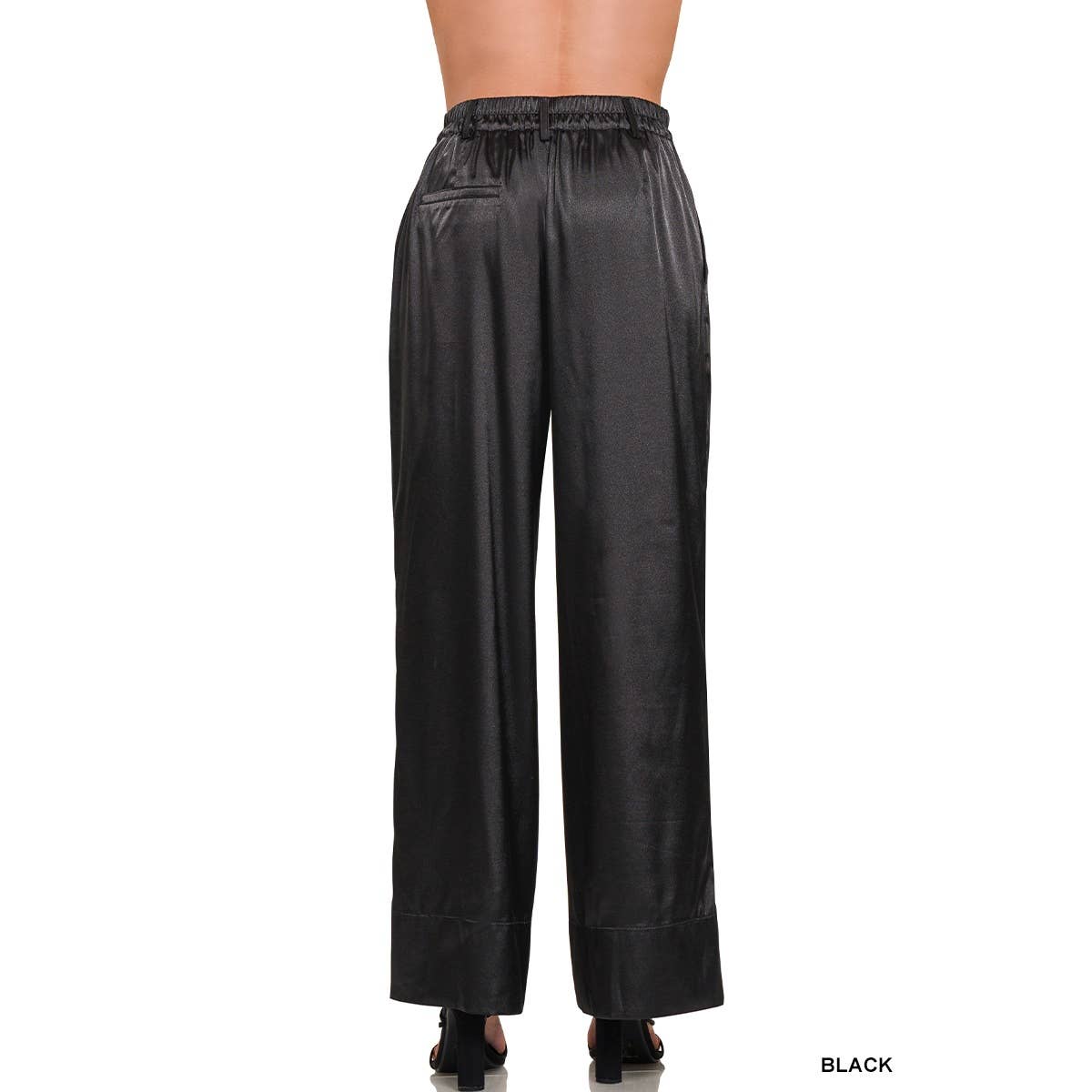 HiteJeans - Wholesale Pants - Women's - WIDE LEG SATIN PANTS3