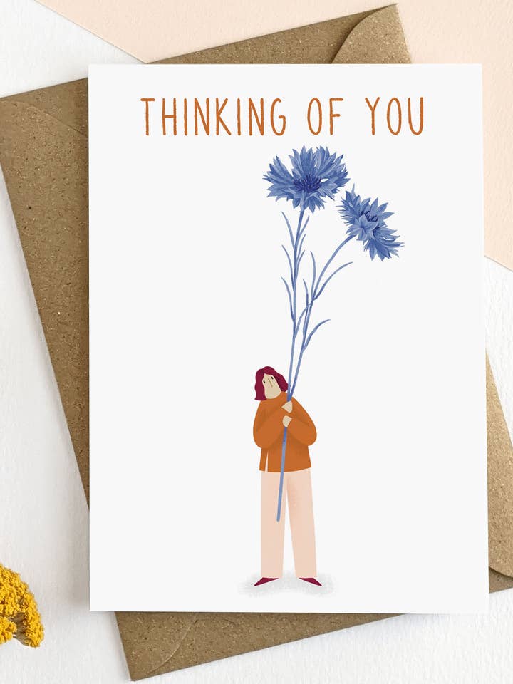 Illustrated Sympathy Card for wholesale by Elsa Rose Frere