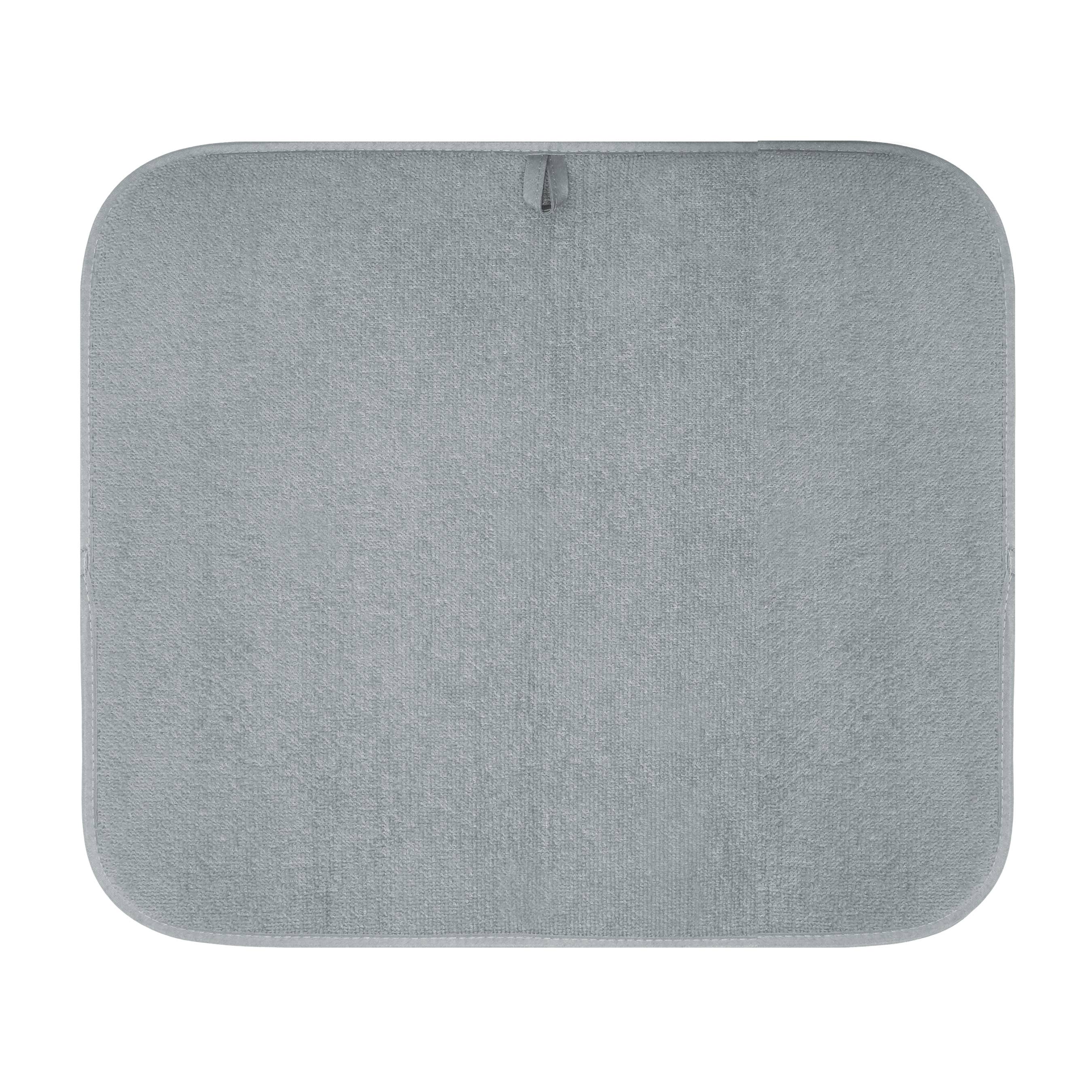 Oggi – Großhandel Abtropfmatte/-gestell – Geschirrtrocknermatte - Mikrofaser, 16x18 - Grau2