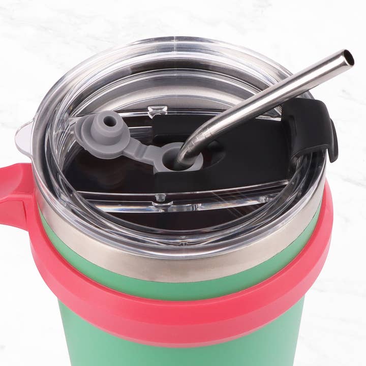 Myga – wholesale Insulated mug/tumbler – CAPRI Insulated Coffee Cup with metal straw19