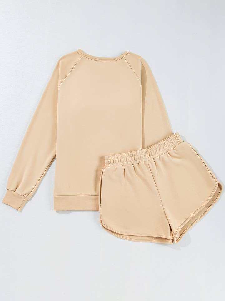 Babs + Birdie - Wholesale Lounge Set - Women's - Kenzie | Stripe Pullover and Shorts Two Piece Casual Set8