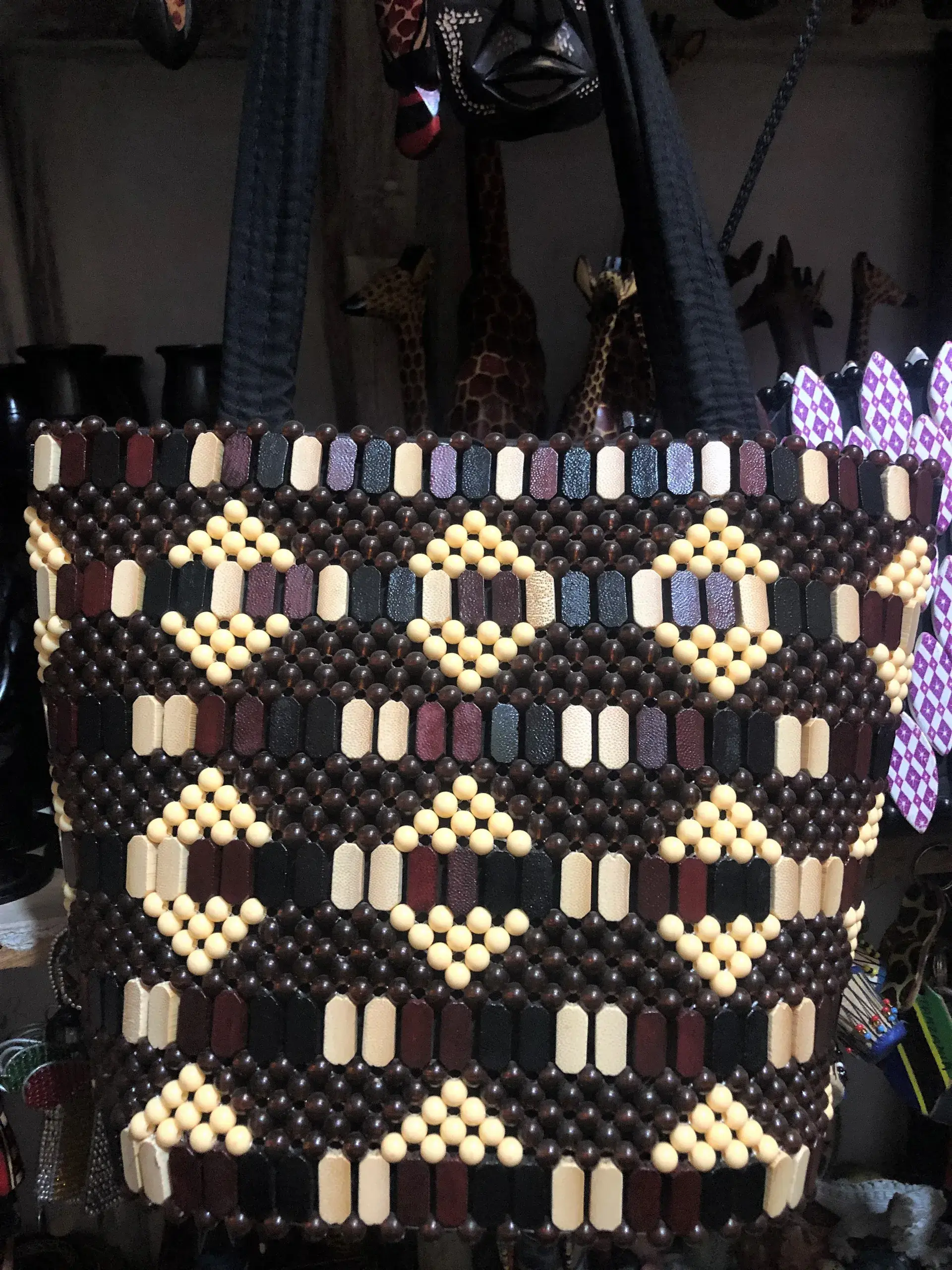 Tanzania Shopper - Wholesale Tote Bag - Women's - Wooden Designer Handbags7