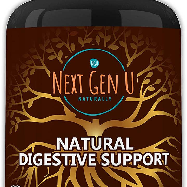 Natural Digestive Support - 120 High Strength Vegan Capsules for wholesale by Next Gen U