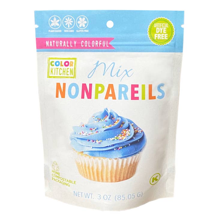 Natural Nonpareil Confetti Sprinkles for wholesale by ColorKitchen