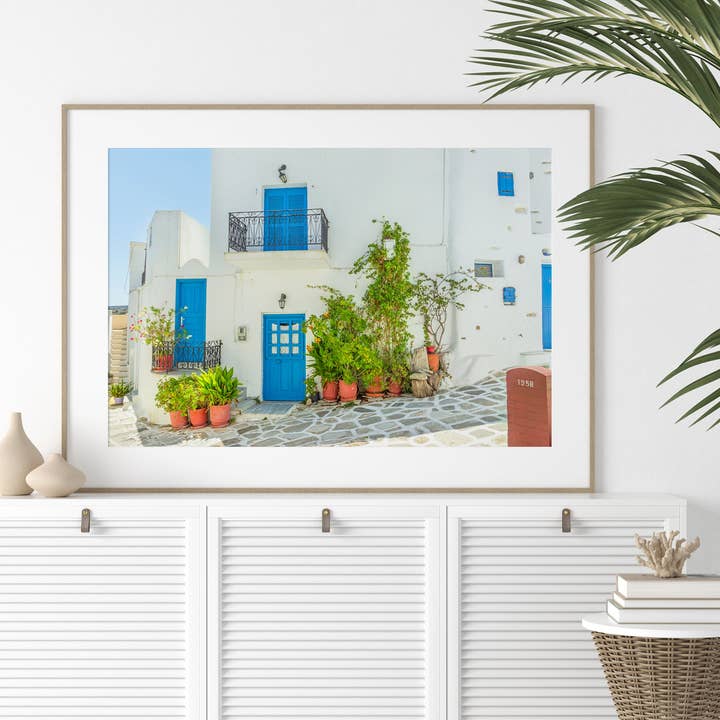 Natasha Riha Photography - Wholesale Photograph - White Cyclades House | Fine Art Photography Print2