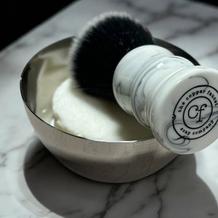 Shave Soap Bowl for wholesale by The Copper Faucet Soap Company