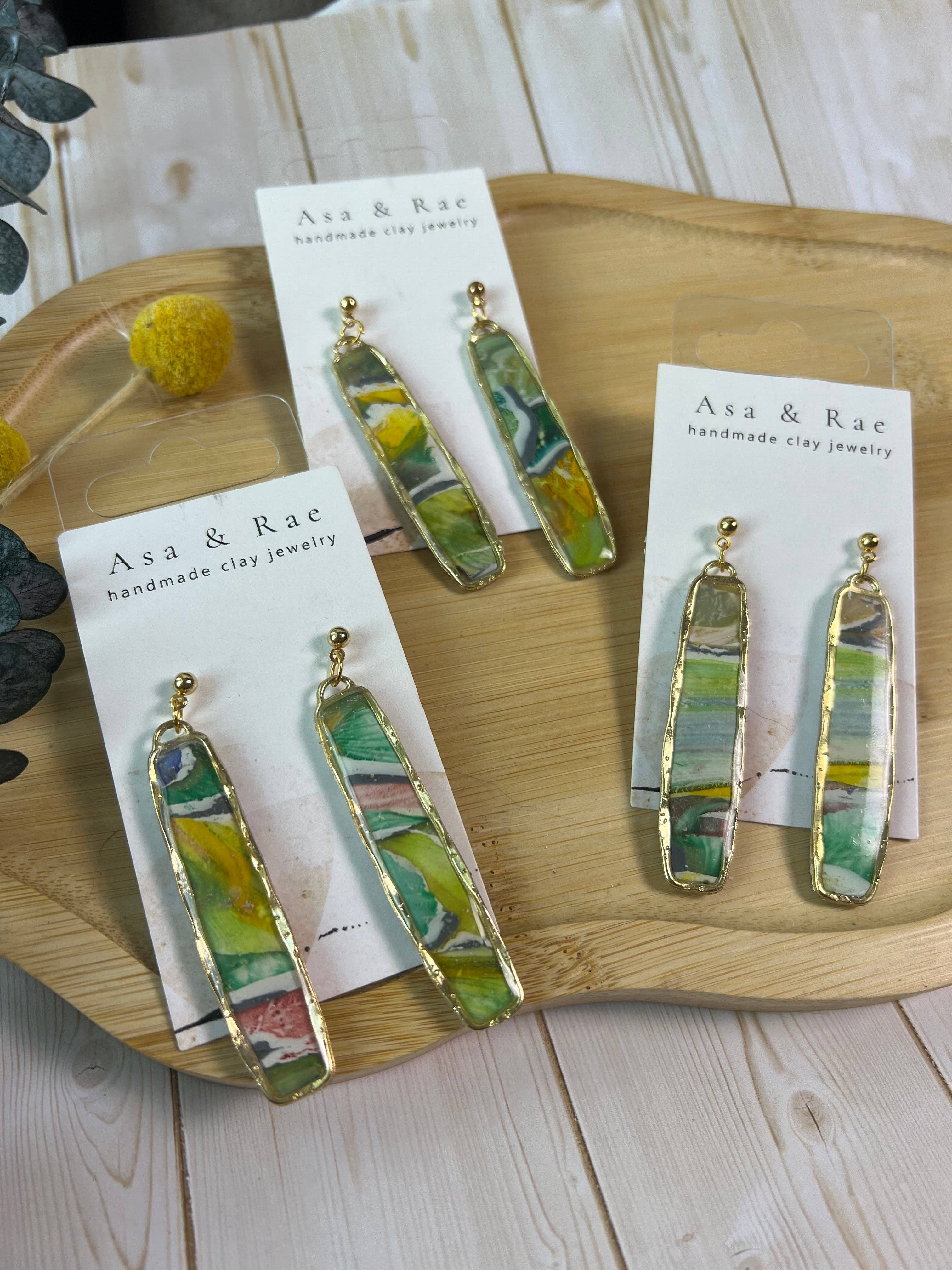 Asa&Rae - Wholesale Dangle Earrings - Oblong Rectangle Dangle9