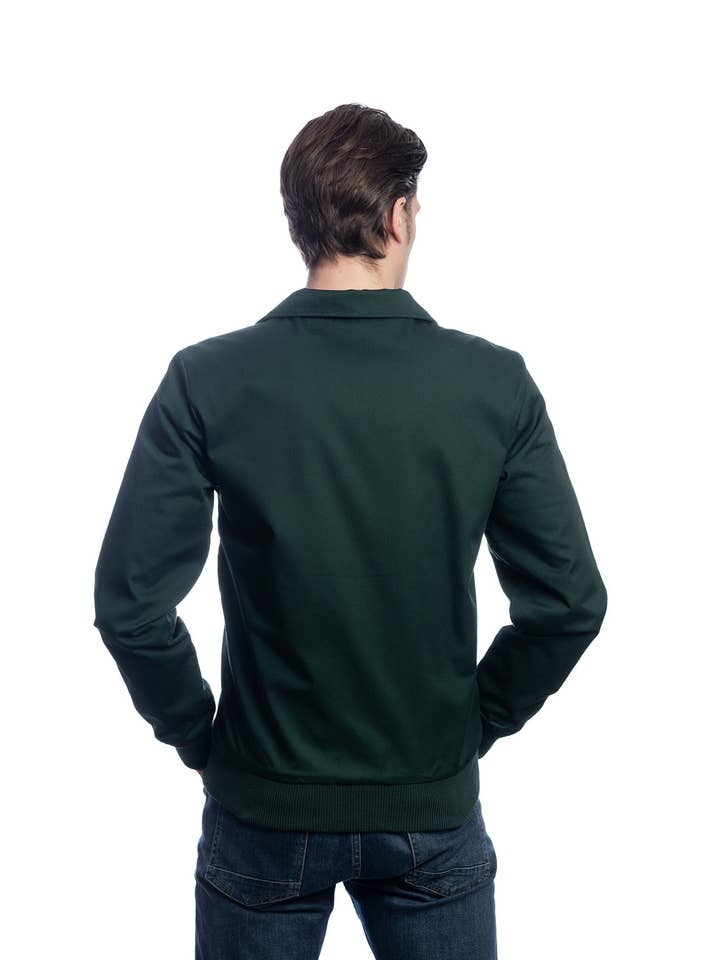 Giacca da corsa verde riciclata Harrington® per la vendita all'ingrosso da parte di HARRINGTON®