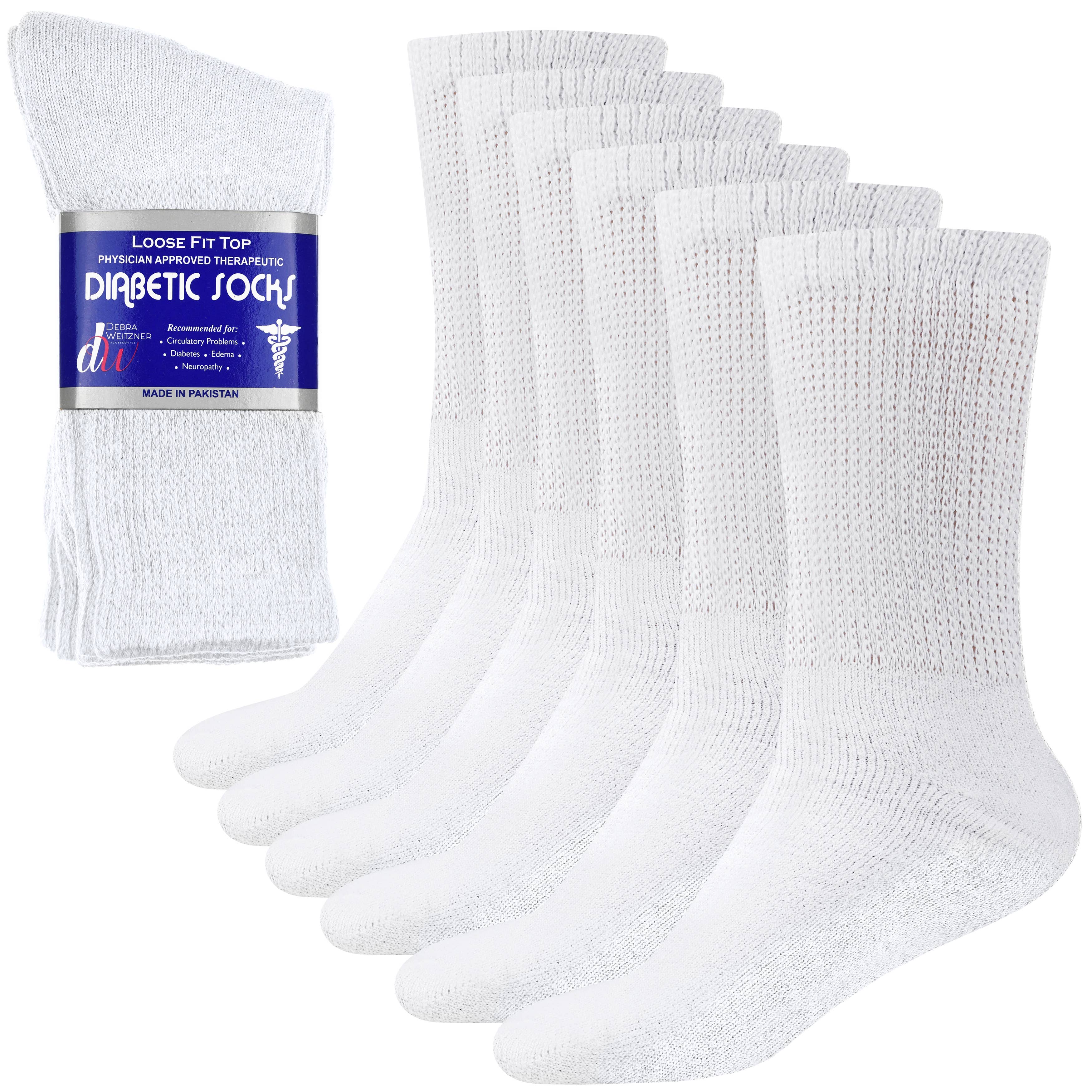 Debra Weitzner - Wholesale Socks - Unisex - Diabetic Crew Socks - 6 Pairs10