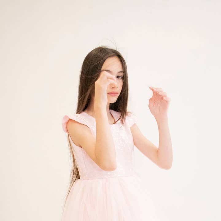 Girl's dress - FIONA Pink for wholesale by Yuko B