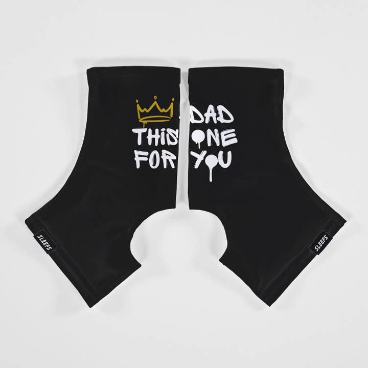 Black Dad This One For You Spats / Cleat Covers for wholesale on Faire
