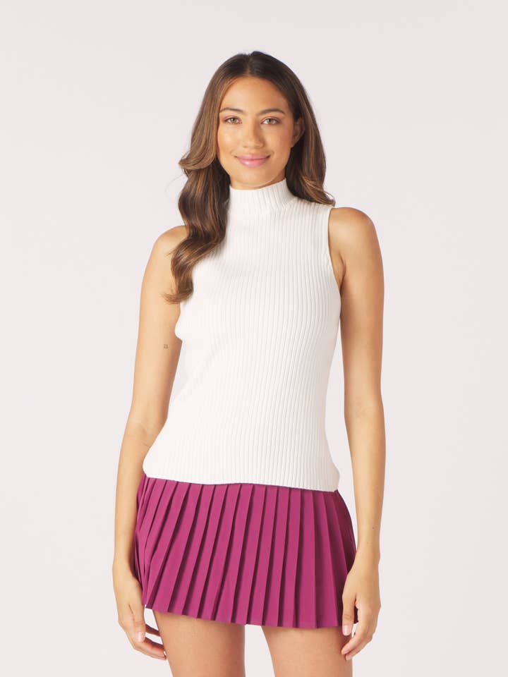 Couture Mock Neck: Weiß für den Großhandel von Glyder