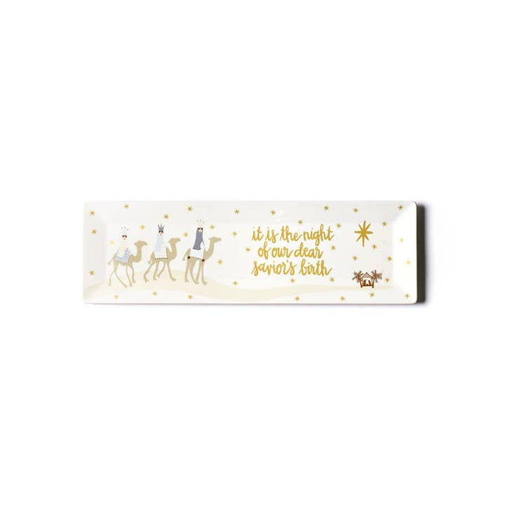 Three Wise Men Skinny Rectangle Tray for wholesale by Coton Colors