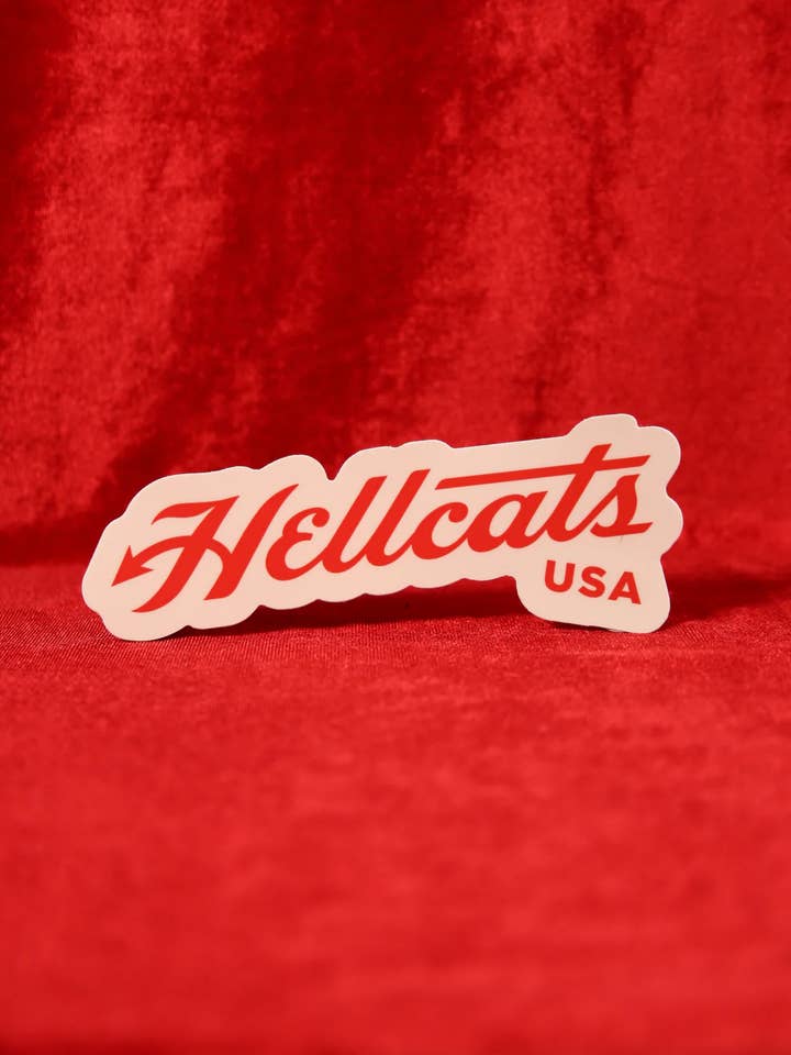 Hellcats USA Crème Sticker voor wholesale door Hellcats USA
