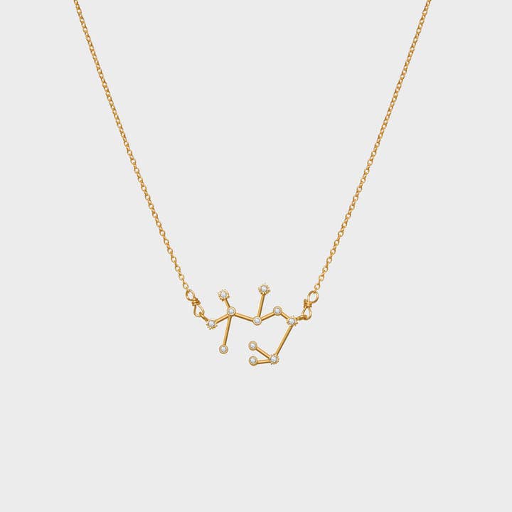 Sagittarius Constellation CZ Outline Necklace for wholesale by Thesis of Alexandria