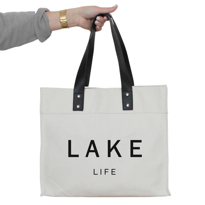 Lake Life Market Tote for engroshandel hos Porter Lane Home