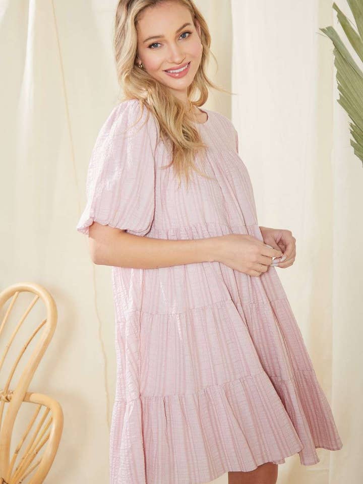 VESTIDO TIPO TÚNICA CON VOLANTES para venta al por mayor de mittoshop