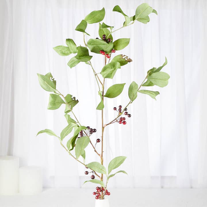 Factory Direct Craft - Wholesale Artificial Flowers - 38" Tall Artificial Wild Berry Branch1
