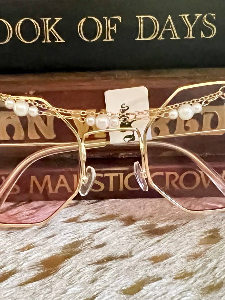 Pink Octagon Gypsy Glasses for wholesale by Glass Mermaid Makings