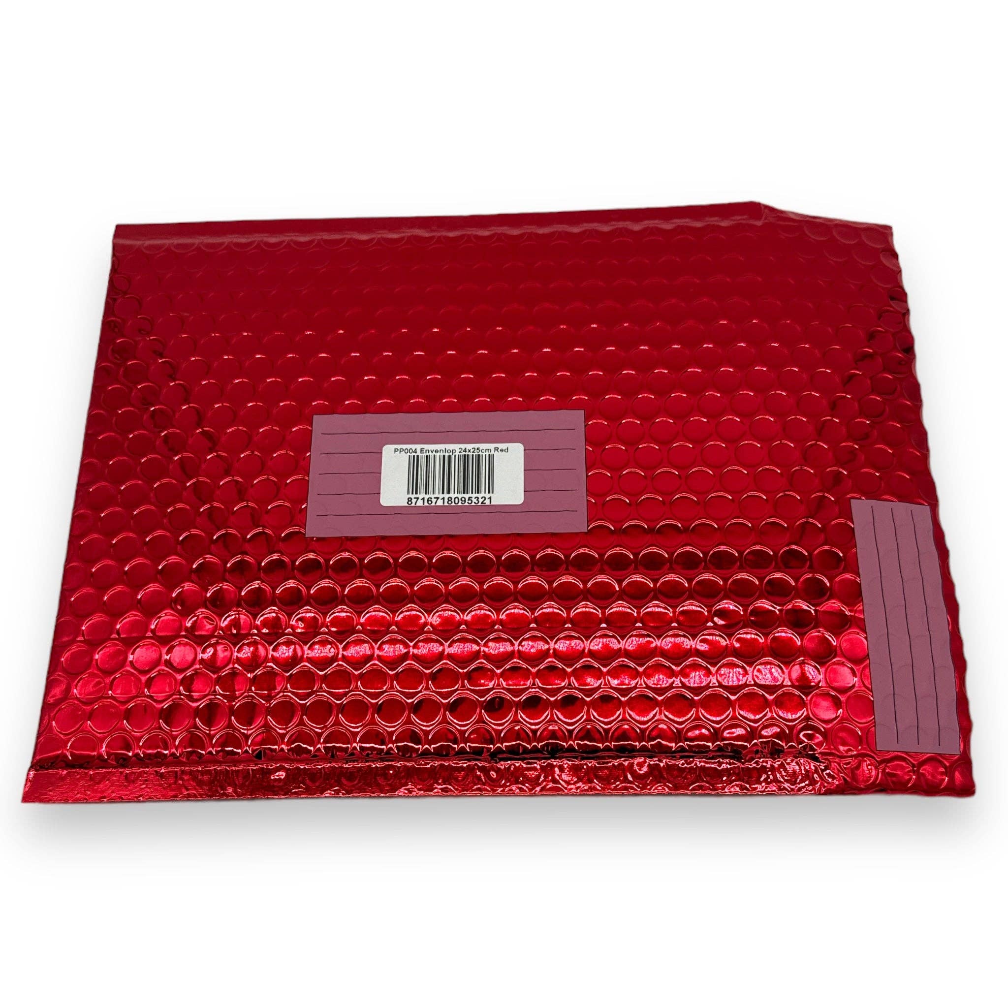 Kinky Pleasure - Wholesale Envelopes - Timmy Toys - PP004 - Metallic Glossy Bubble Envelope - 24X25cm - Red - 1 Piece2