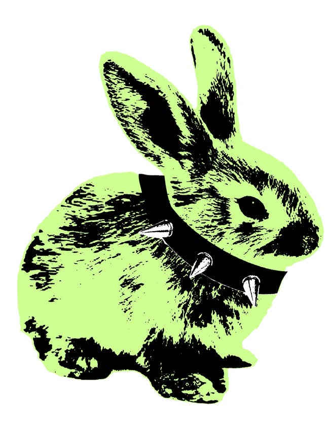 Spike Green Bunny: Ilustración de Arte Lindo y Peculiar para venta al por mayor de Electra Makes