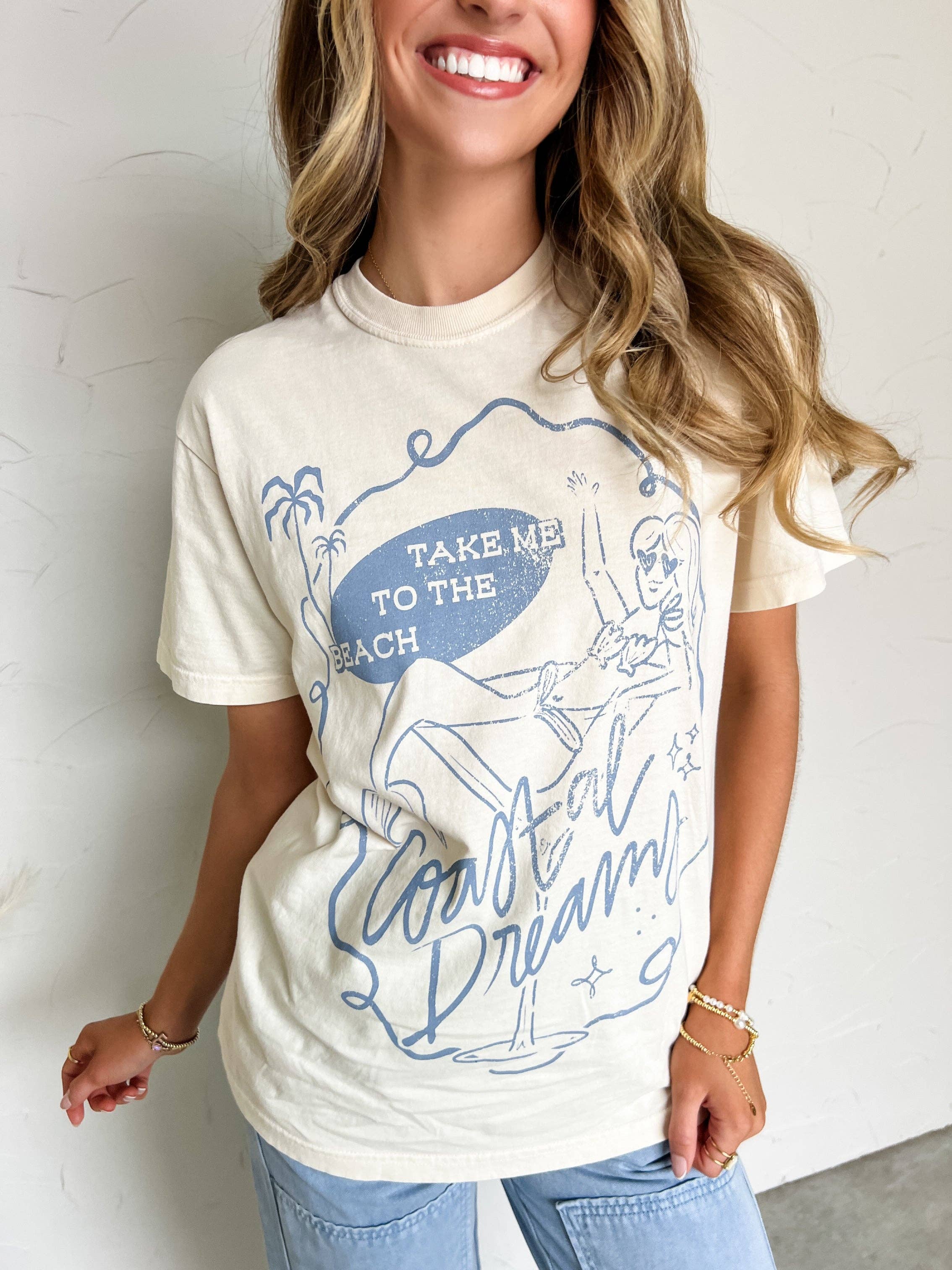 Pierce + Pine – Großhandel T-Shirt mit Siebdruck – Damen – Küsten-Träume