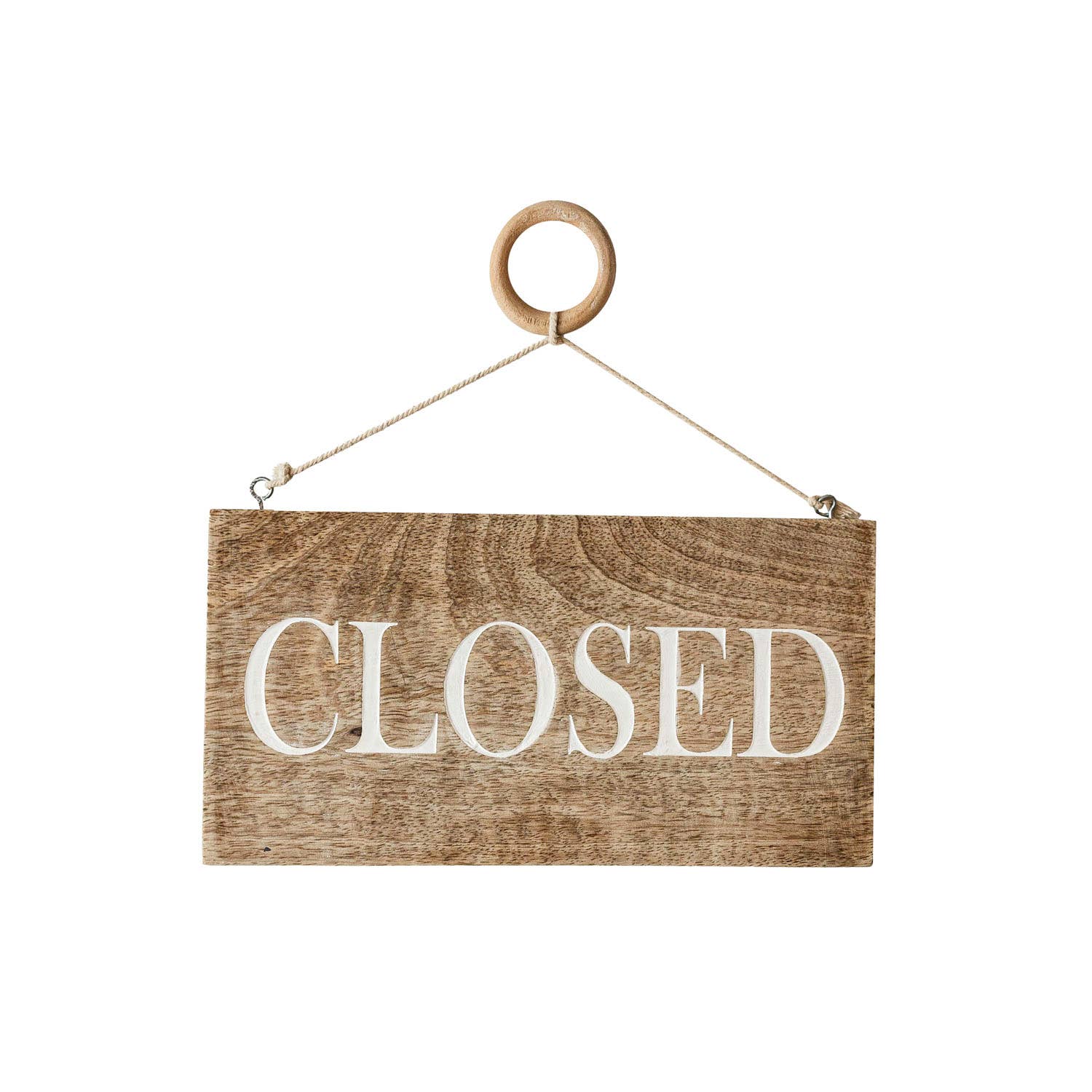 Foreside Home & Garden - Wholesale Sign - Brooks Wood Hanging Open Closed Sign1