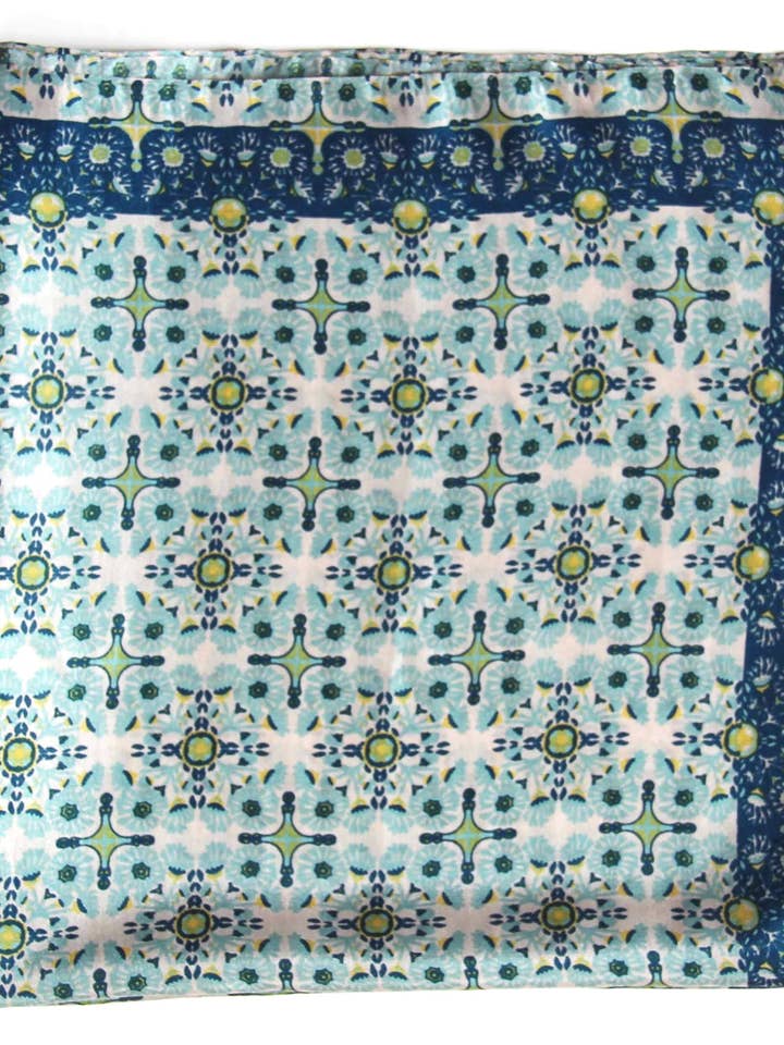 Mini Agadir Gelb – Seidenschal 50 x 50 cm für den Großhandel von Les Belles Vagabondes