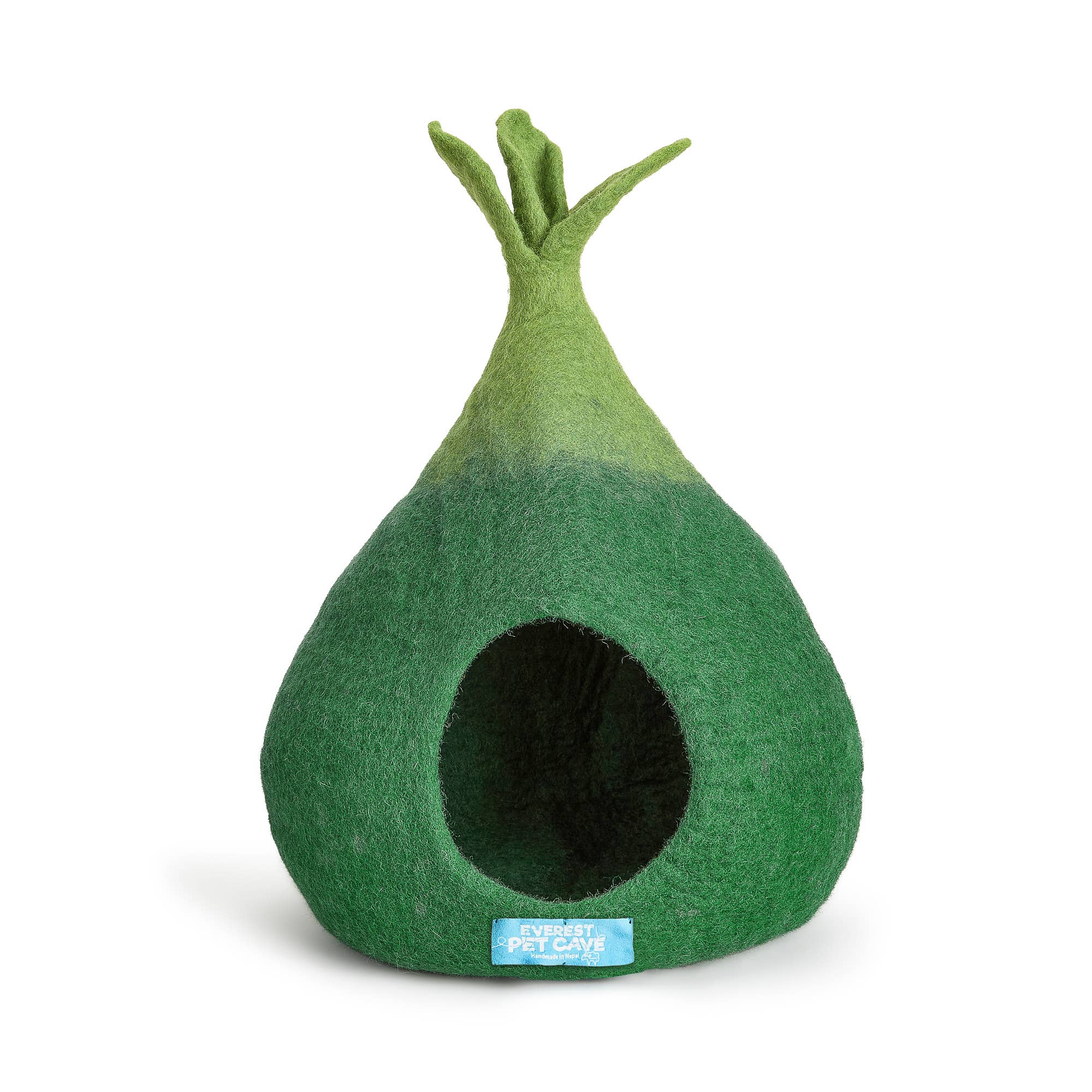 Everest Pet Supply & Gifts - Wholesale Pet Cave - Cat/Dog - Cat Cave Small Onion, 100% Wool, Felted, Handmade
