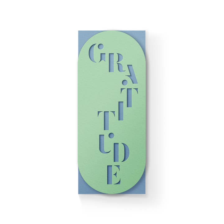 Cartão Gratitude Slim Sleeve - Menta por atacado de Dear Beni