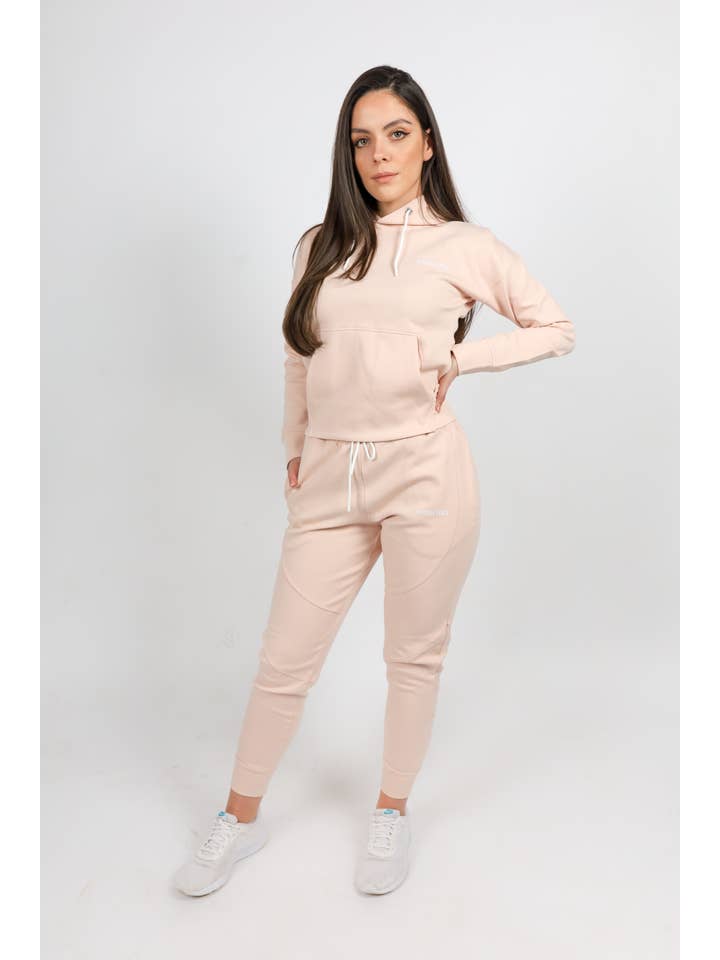 Opposite Sense – Großhandel Trainingsanzug – Damen – Frauen erröten rosa Trainingsanzug1