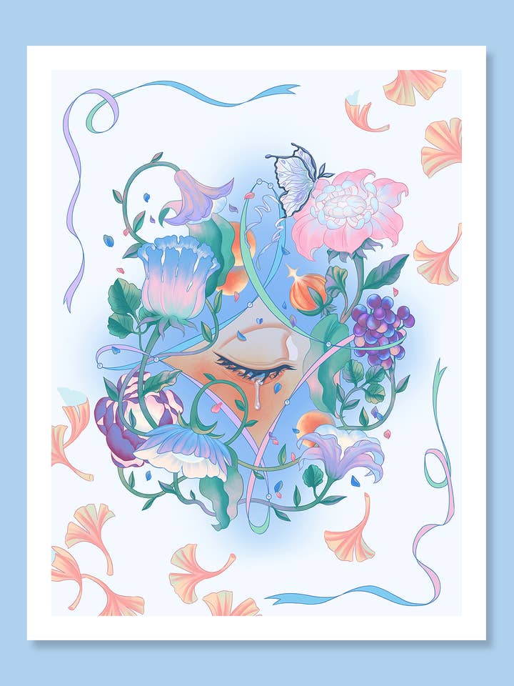 "sugarplum" 8.5x11" Art Print for wholesale by Prismono