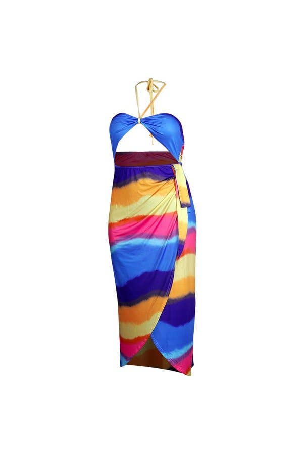 Cores Vestido Bodycon com Recorte e Racha para venda a revendedores na Faire2