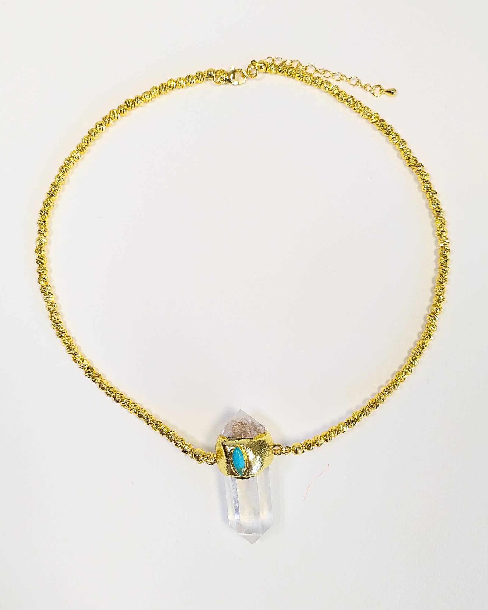 Miz Casa & Co Soraya Necklace Clear Quartz for wholesale on Faire