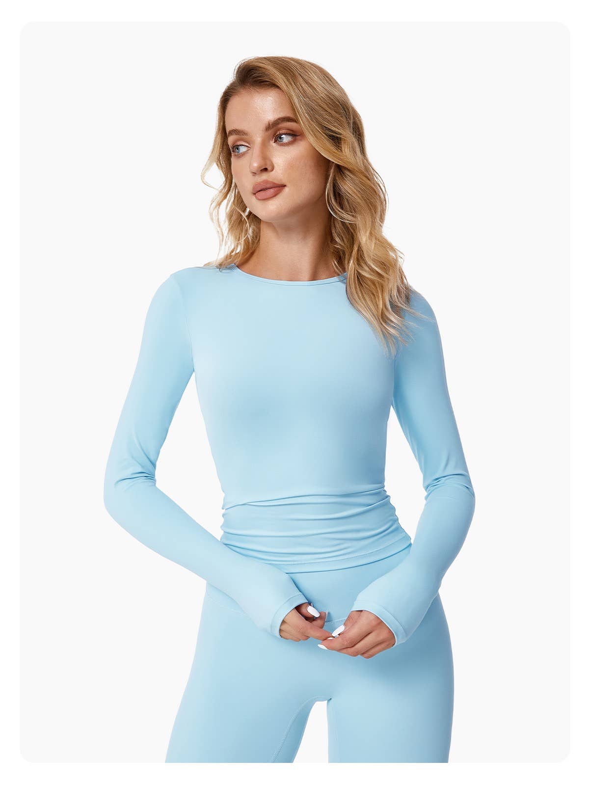 Mantra Active - Wholesale Athletic Top - Women's - Abigail Buttery Soft Crew Neck Long Sleeve Active Top0