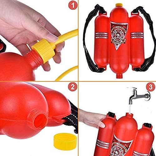 4E's Novelty - Wholesale Beach/Pool Toy - Kids & Baby - 4E's Novelty Firefighter Backpack Water Gun – Ultimate Water Soaker Blaster for Kids' Outdoor Fun