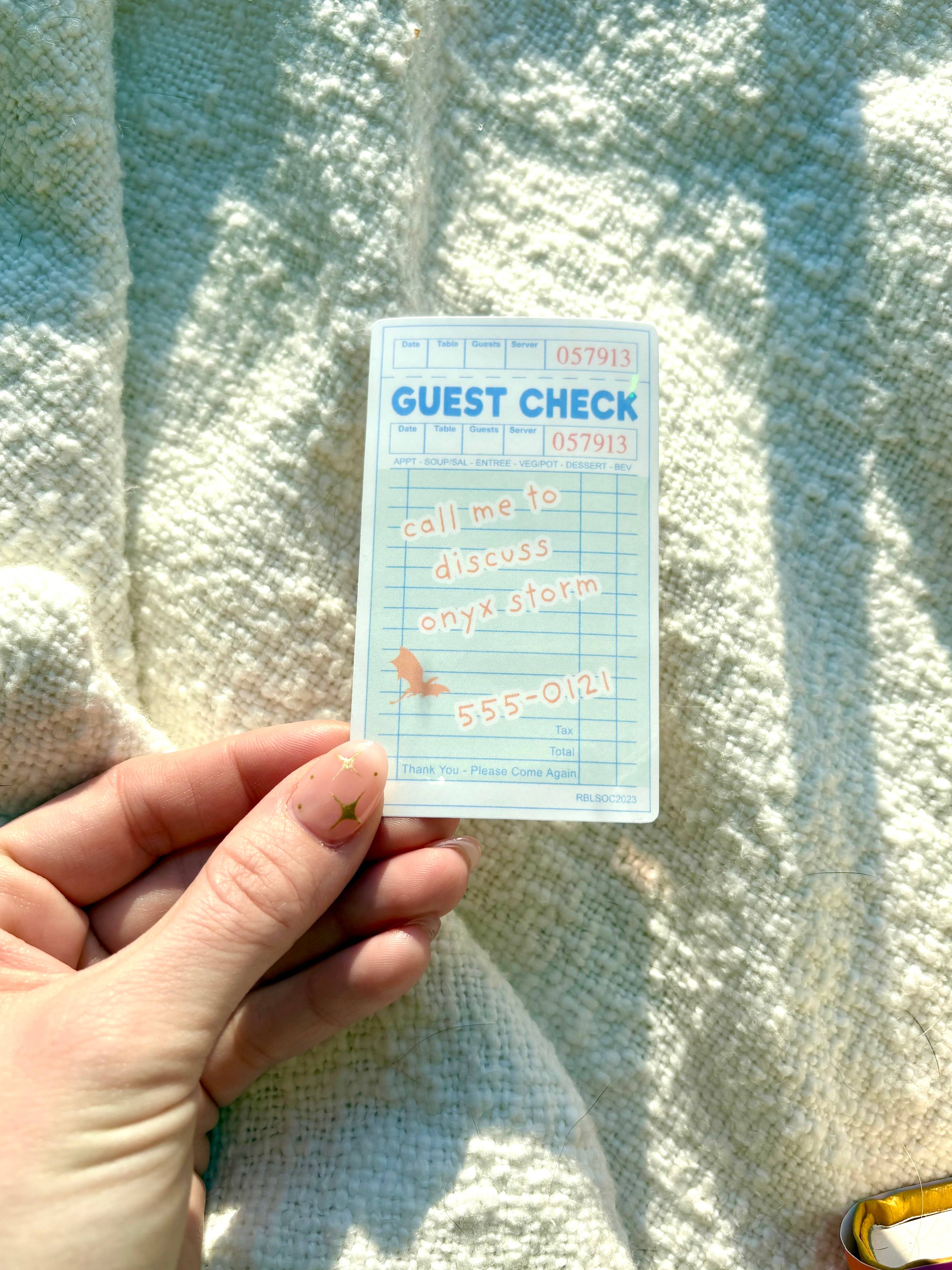 The Cozy Peach Co - Wholesale Sticker - Call Me To Discuss Onyx Storm Sticker2