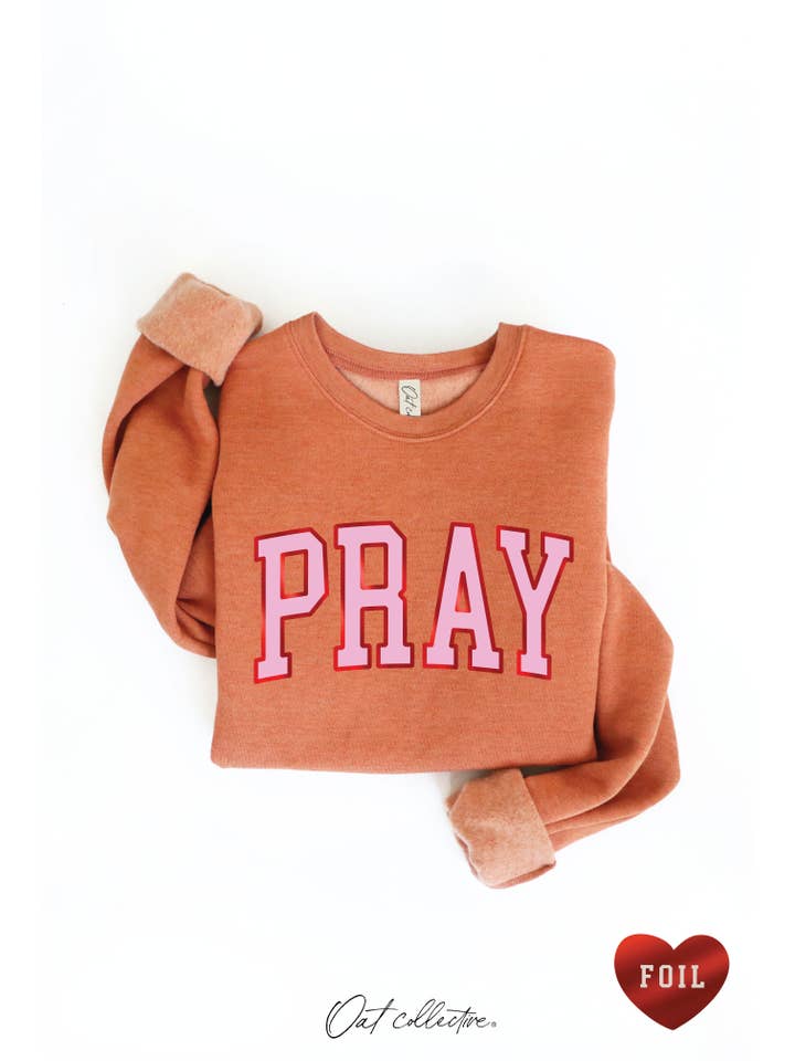 OAT COLLECTIVE - Vendita all'ingrosso Felpa stampata - Donna - Felpa con grafica PRAY FOIL4