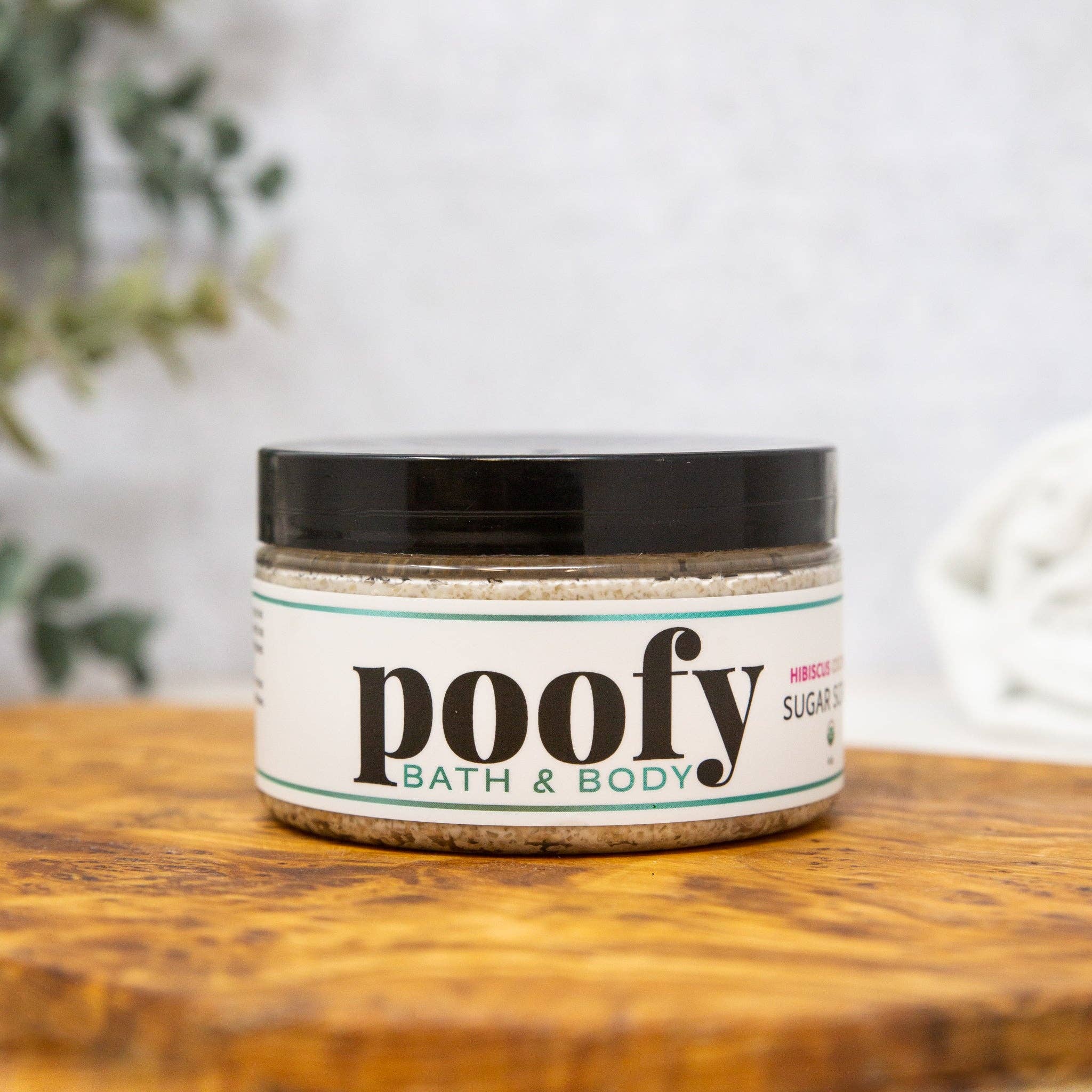 Poofy Organics - Wholesale Body Scrub/Exfoliant - Hibiscus Coconut Creamy Sugar Scrub Organic0
