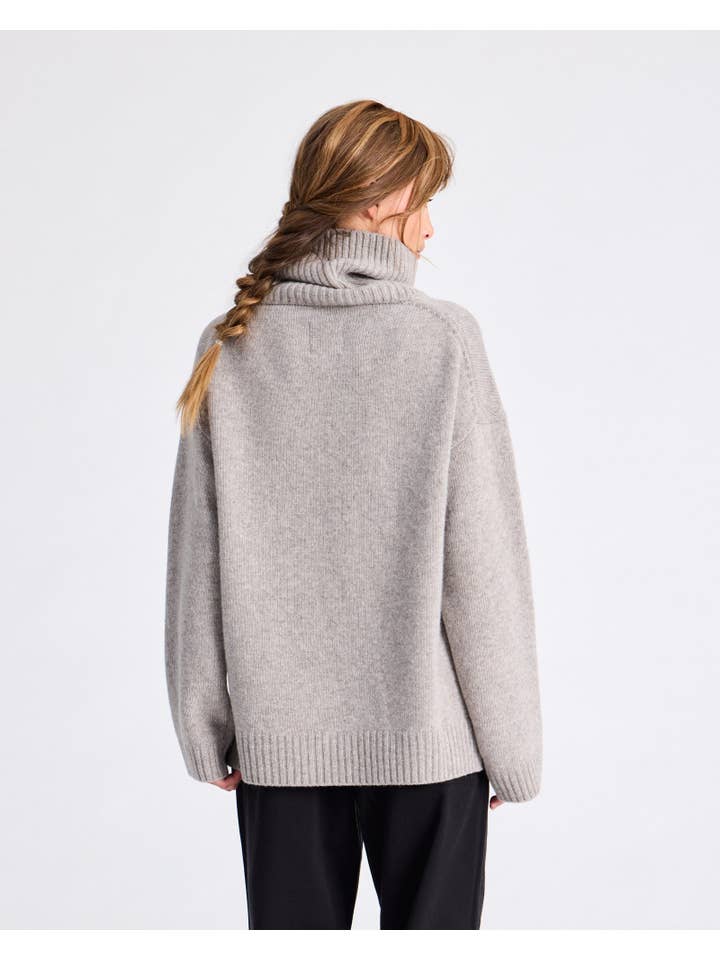 gai-lisva - Wholesale Knit Sweater - Women's - Vera Lambswool Jumper GOTS 243975 - Stone Grey1
