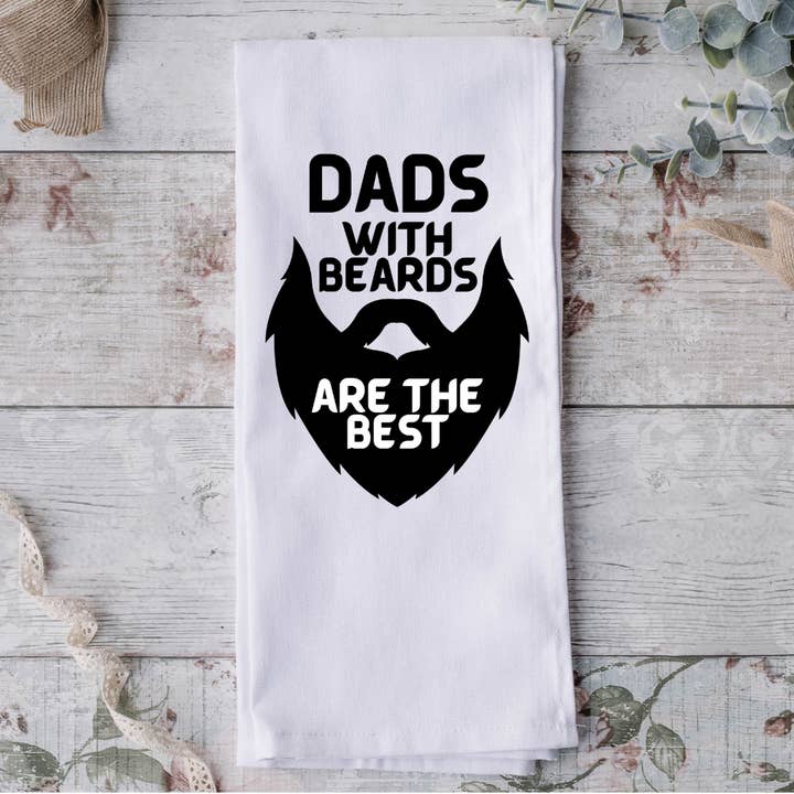 Toalha de Chá Pais com Barbas por atacado de Possibilities